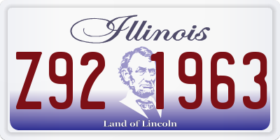 IL license plate Z921963