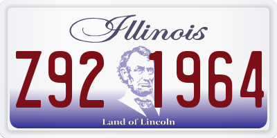 IL license plate Z921964