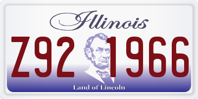 IL license plate Z921966