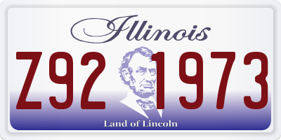 IL license plate Z921973