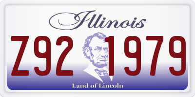IL license plate Z921979