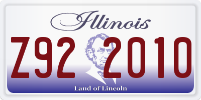 IL license plate Z922010