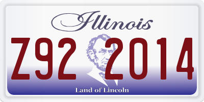 IL license plate Z922014