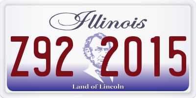 IL license plate Z922015