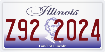 IL license plate Z922024