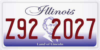 IL license plate Z922027