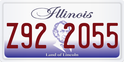 IL license plate Z922055