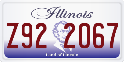 IL license plate Z922067