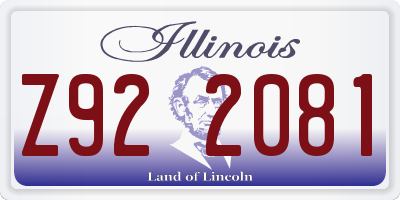IL license plate Z922081