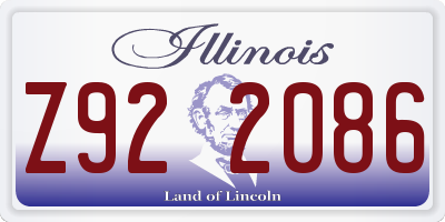 IL license plate Z922086