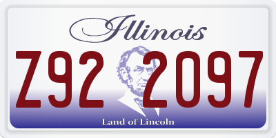 IL license plate Z922097