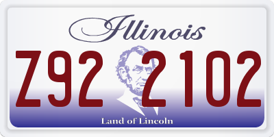 IL license plate Z922102