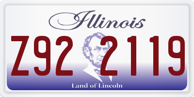 IL license plate Z922119