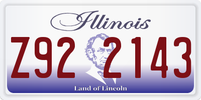 IL license plate Z922143