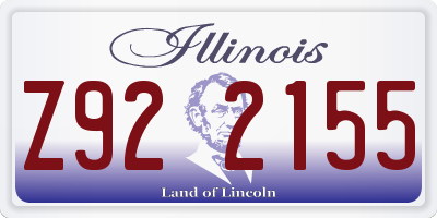 IL license plate Z922155