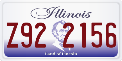 IL license plate Z922156