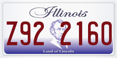 IL license plate Z922160