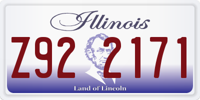 IL license plate Z922171
