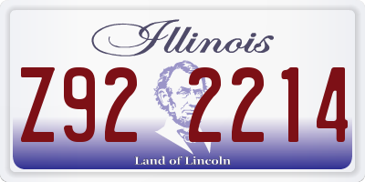 IL license plate Z922214