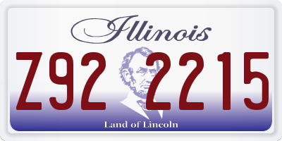 IL license plate Z922215