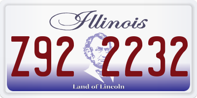 IL license plate Z922232
