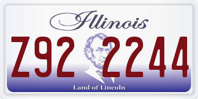 IL license plate Z922244