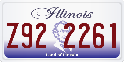 IL license plate Z922261