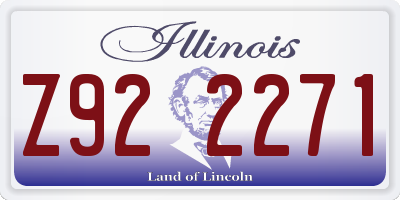 IL license plate Z922271