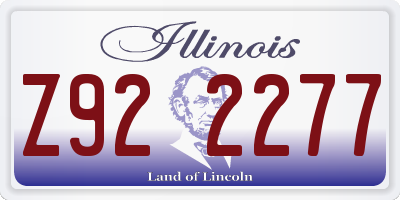 IL license plate Z922277