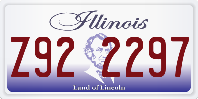 IL license plate Z922297