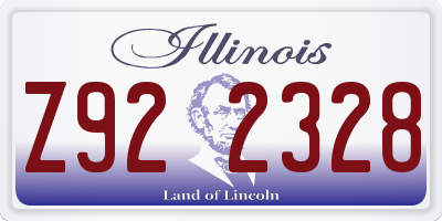IL license plate Z922328