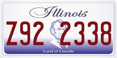 IL license plate Z922338