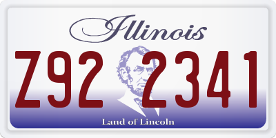 IL license plate Z922341
