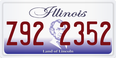 IL license plate Z922352