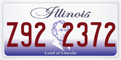 IL license plate Z922372