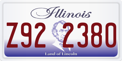 IL license plate Z922380