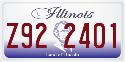 IL license plate Z922401