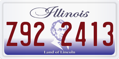 IL license plate Z922413