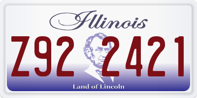 IL license plate Z922421