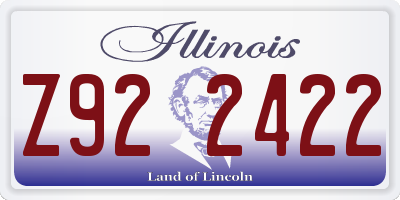IL license plate Z922422