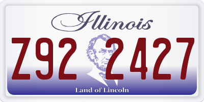 IL license plate Z922427