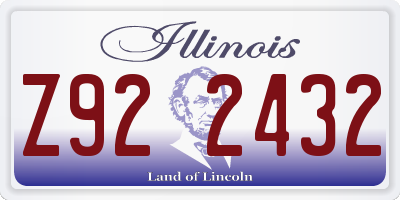 IL license plate Z922432
