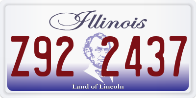 IL license plate Z922437
