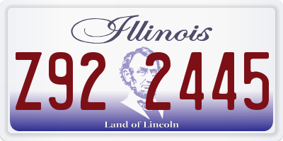 IL license plate Z922445