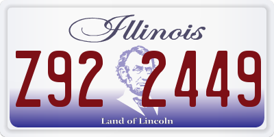 IL license plate Z922449