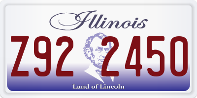 IL license plate Z922450