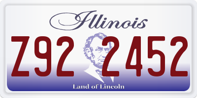 IL license plate Z922452
