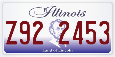 IL license plate Z922453