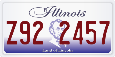 IL license plate Z922457
