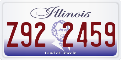 IL license plate Z922459